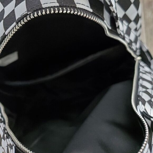 NWOT Black and white checkered backpack - Picture 8 of 12